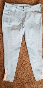 TuffRider neon knee patch breeches